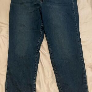 Good American Dark Blue Straight Leg Jeans
